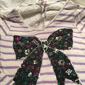 Buckle Daytrip Girls Long Sleeve V Neck  Tie Back